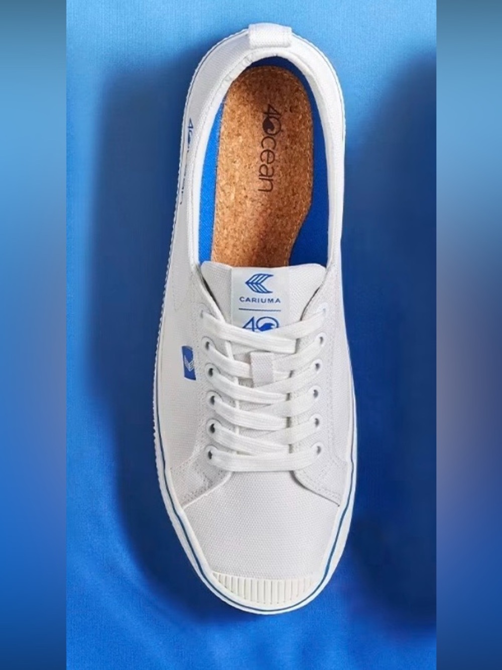 Cariuma X 4ocean OCA Low Canvas Sustainable Sneaker Unisex M9.5/W11 Recycled